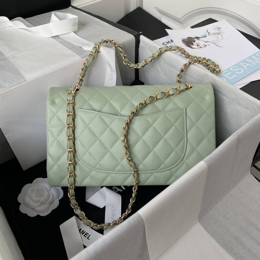 CH*ELClassic Flap Bag A01113, Top Quality, Medium Size: 23cm