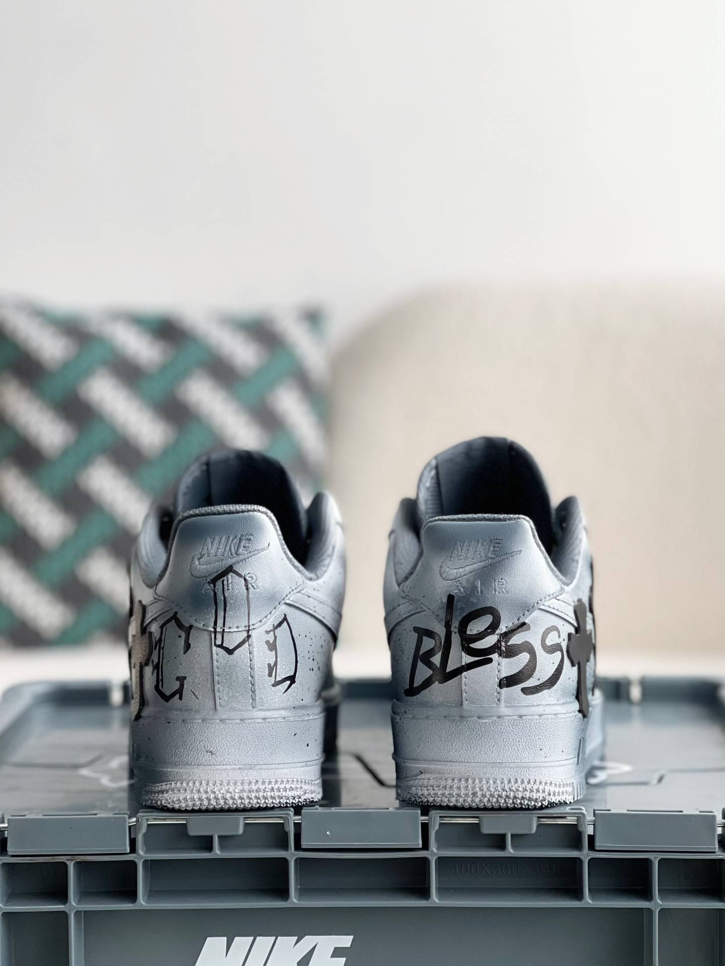 Ch*0me He**ts x nike air force 1 sneakers