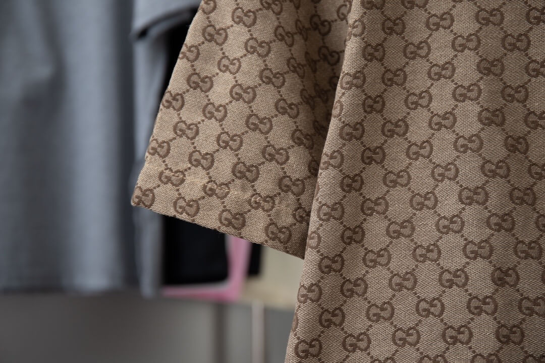 Brown All-Over Print T Shirt
