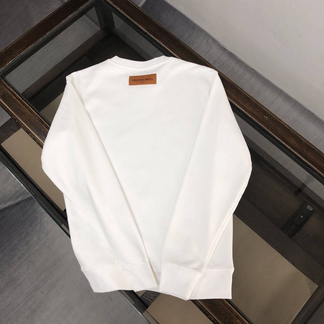Louis Vuitton 2023 new autumn and winter couples style round neck sweatshirt