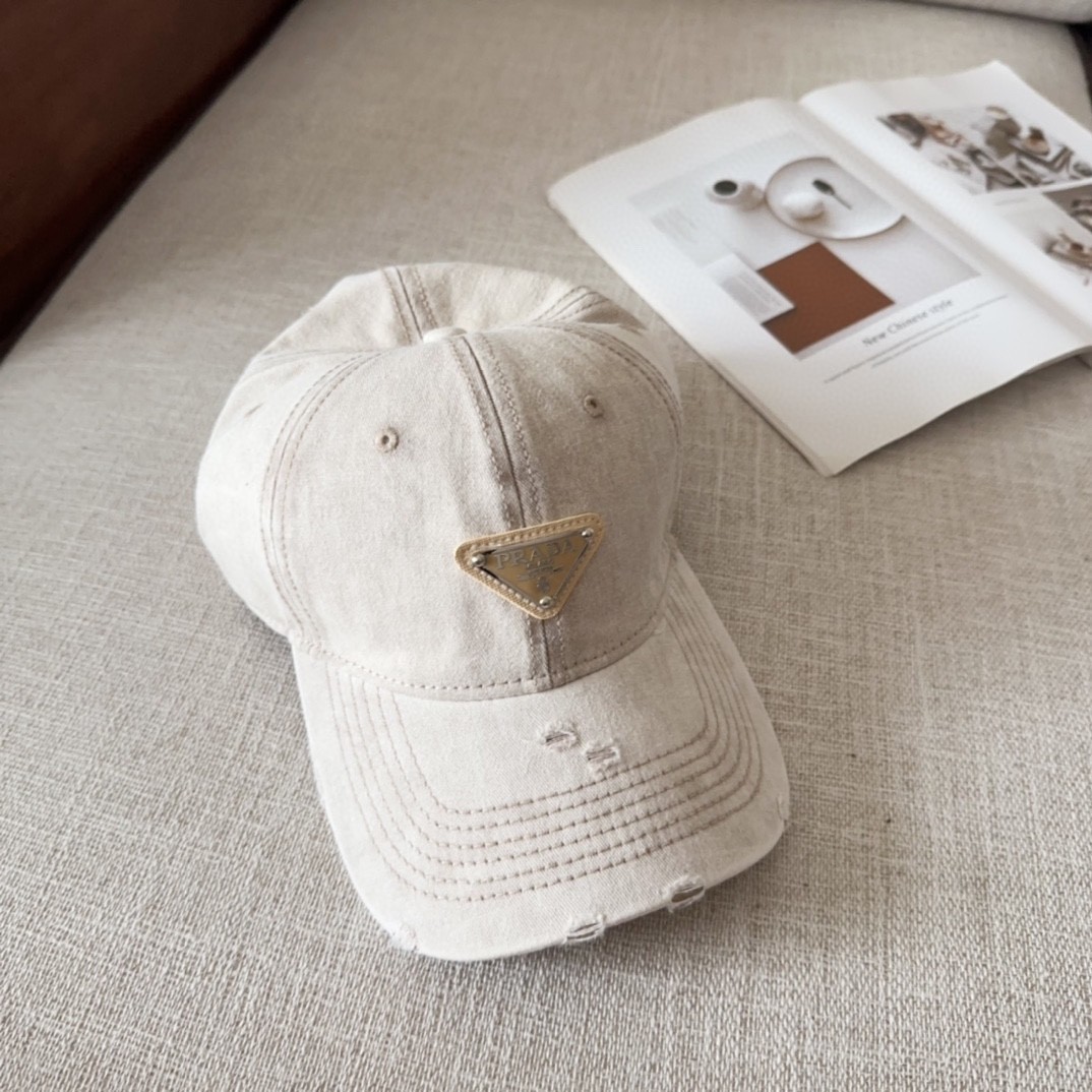 [#4811」 Prada baseball cap peaked ca p hat