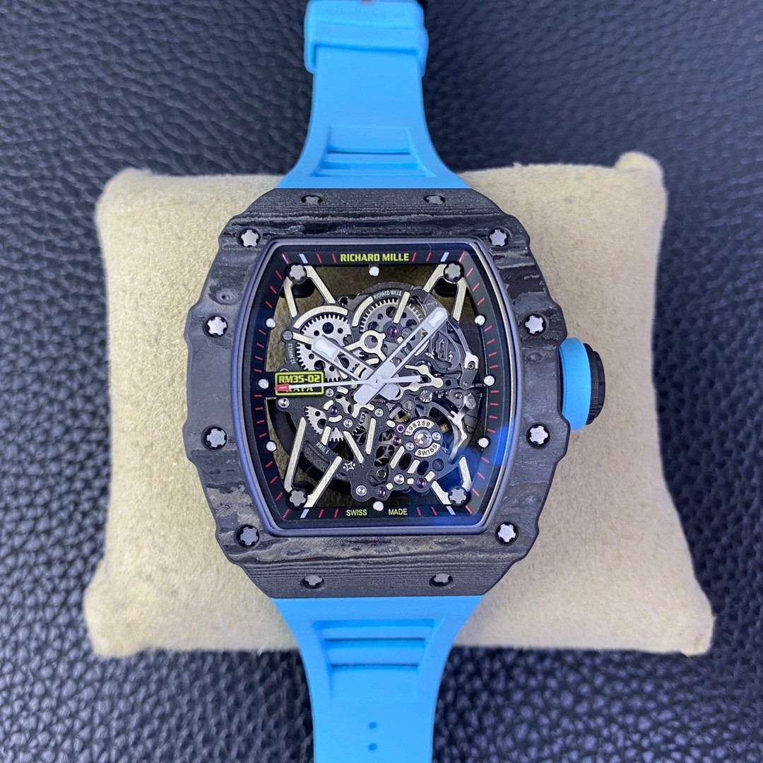 Richard Miller''s ultimate version of the integrated white sapphire shock-absorbing movement RM35