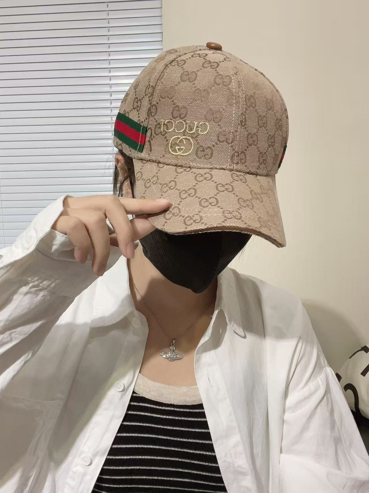 [#4826] G*u*i baseball cap peaked c ap hat
