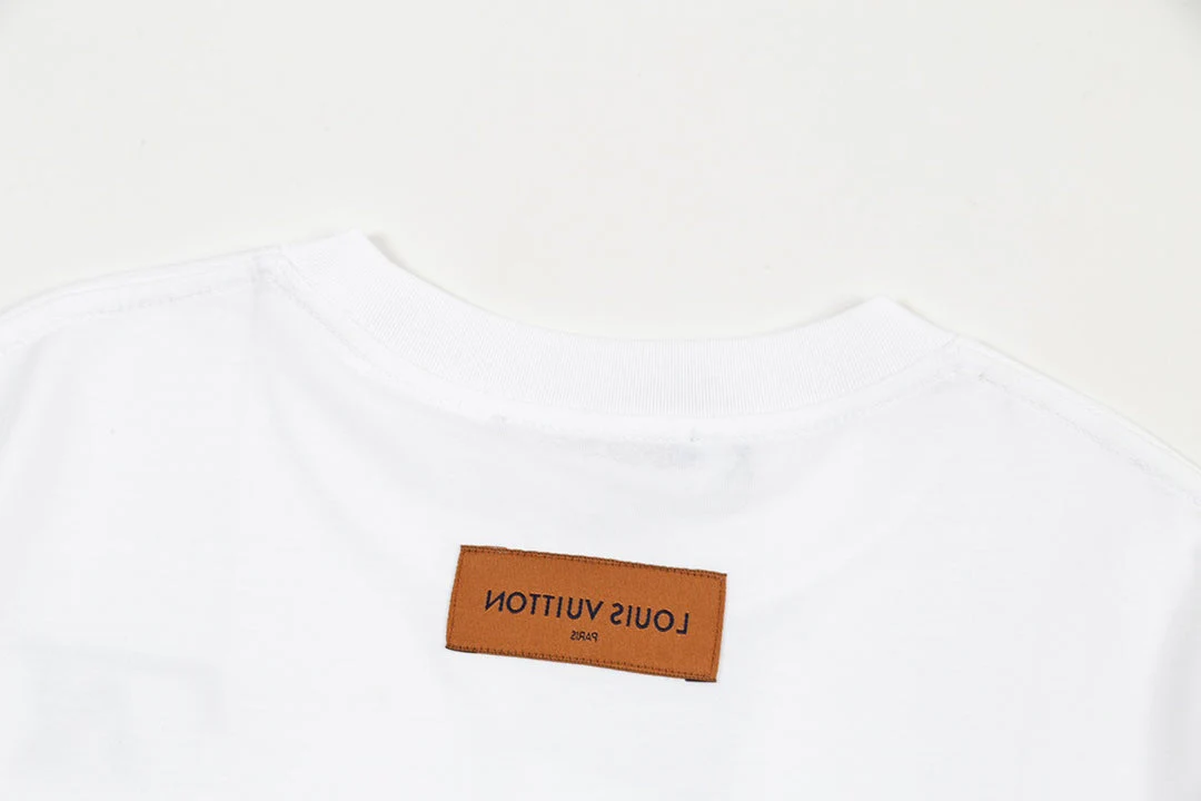 Pocket Reverse Letter Print T Shirt