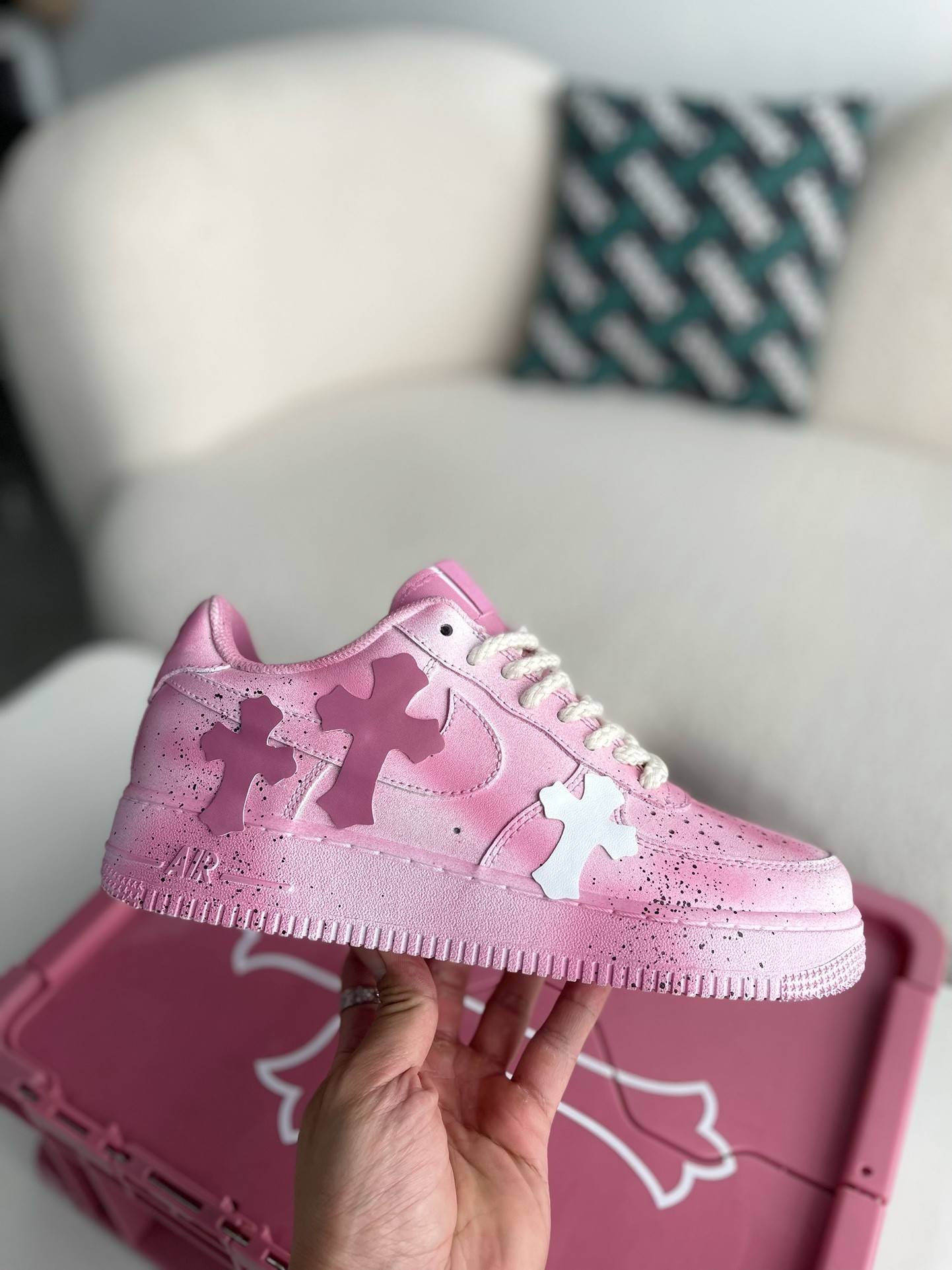 Ch*0me He**ts x nike air force 1 sneakers