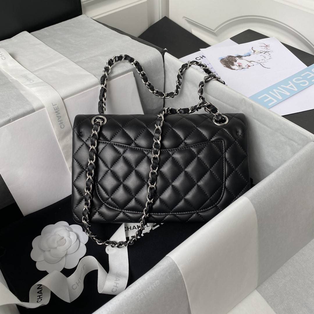 CH*ELClassic Flap Bag A01113, Top Quality, Medium Size: 23cm