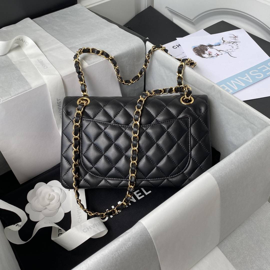CH*ELClassic Flap Bag A01113, Top Quality, Medium Size: 23cm