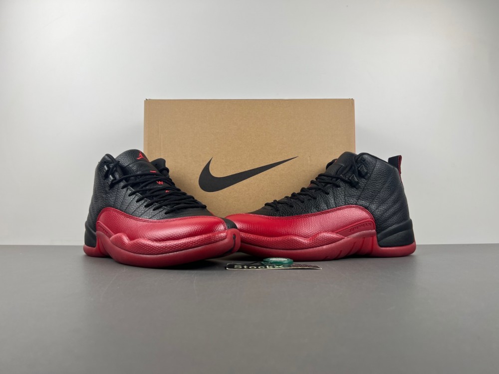 Jordan 12th generation Air Jordan AJ12 black and red sick 2025 replica number 130690-002