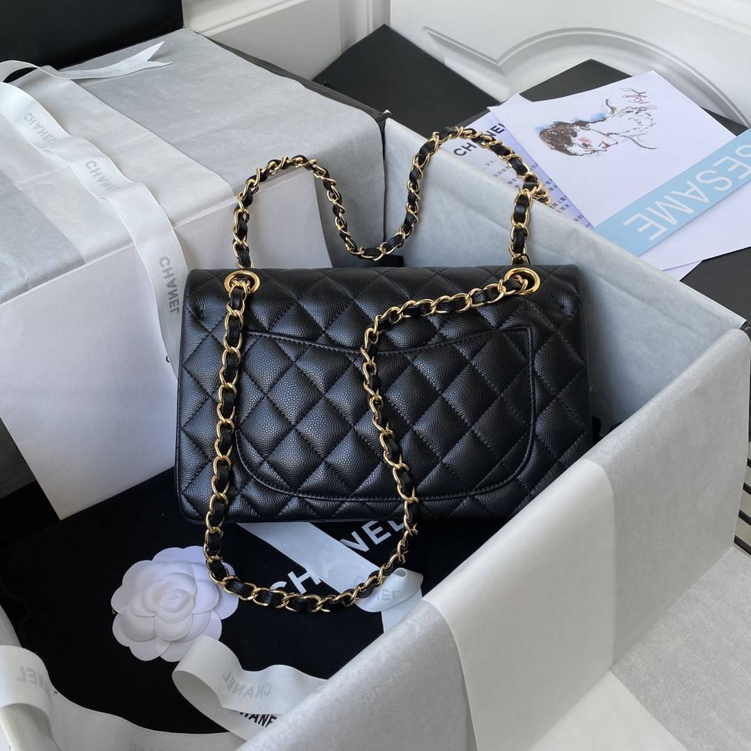 CH*ELClassic Flap Bag A01113, Top Quality, Medium Size: 23cm