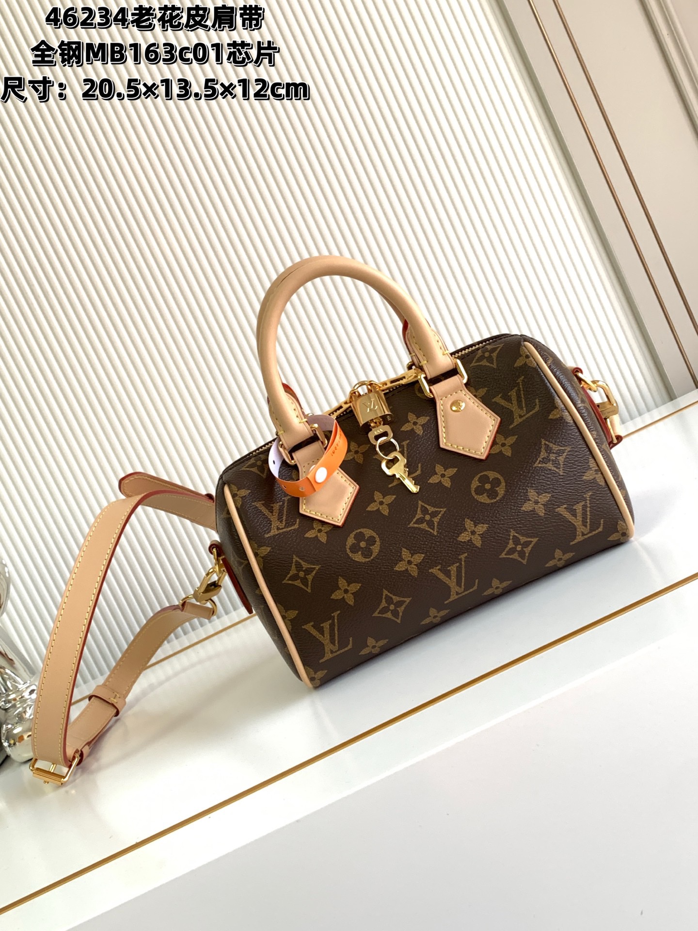 L*V Speedy Bandoulière 20 Boston Bag M46234 SIZE:20*13*12cm