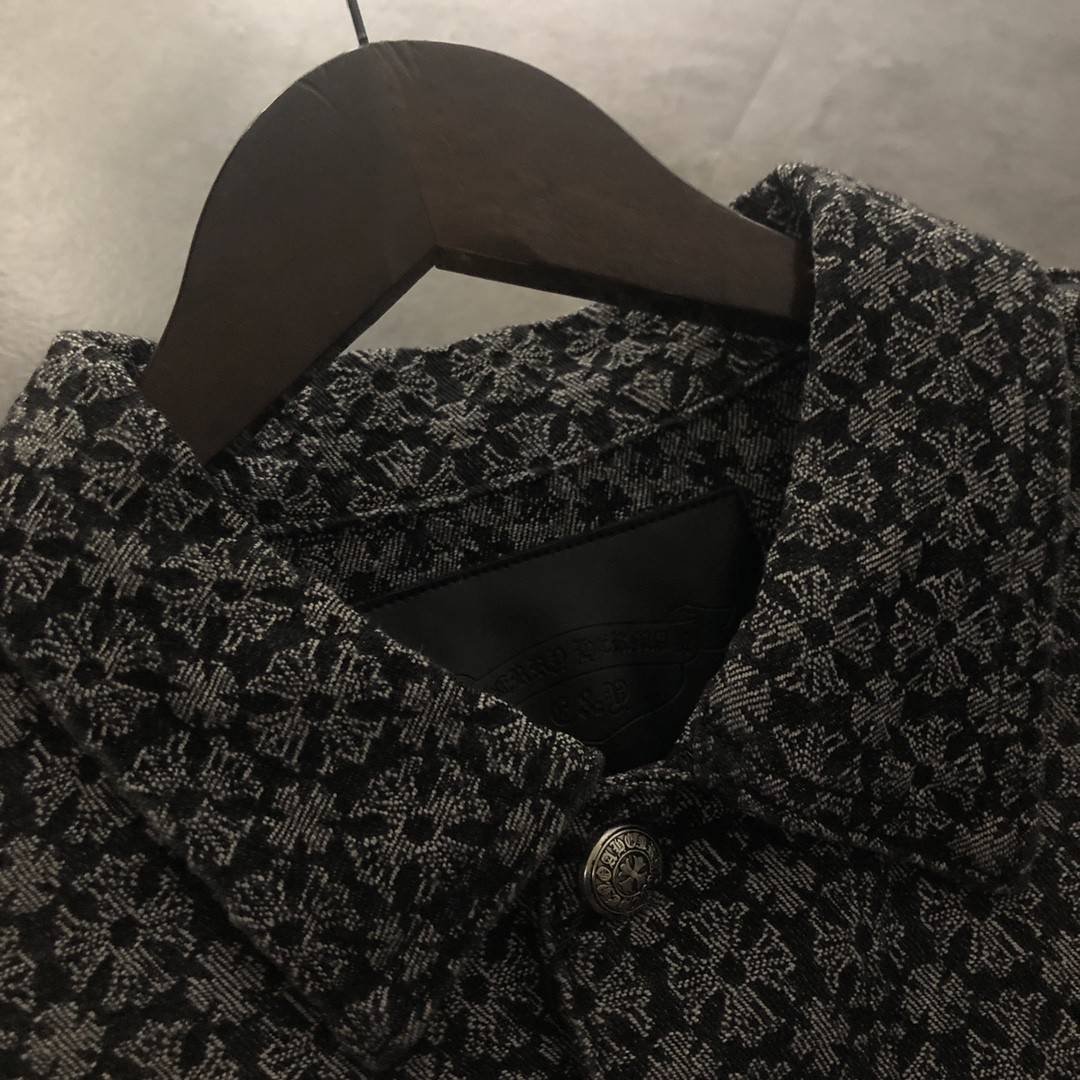 Ch*0me He**ts 2023 jacquard denim jacket