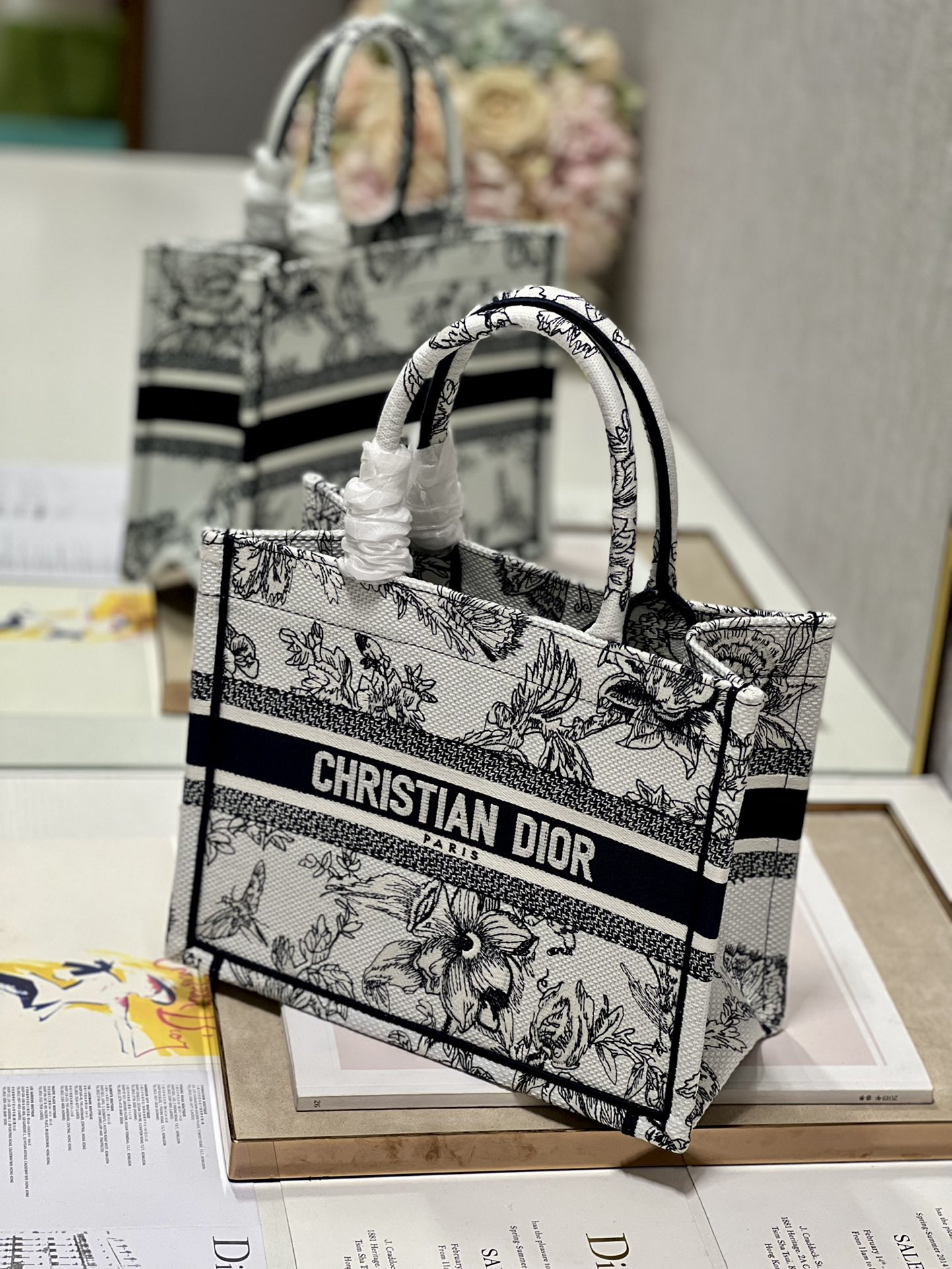 Small Dior Book Tote