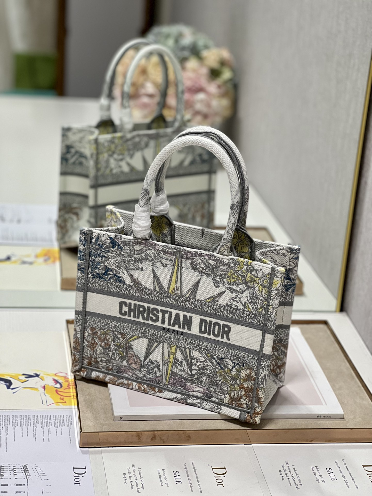 Small Dior Book Tote