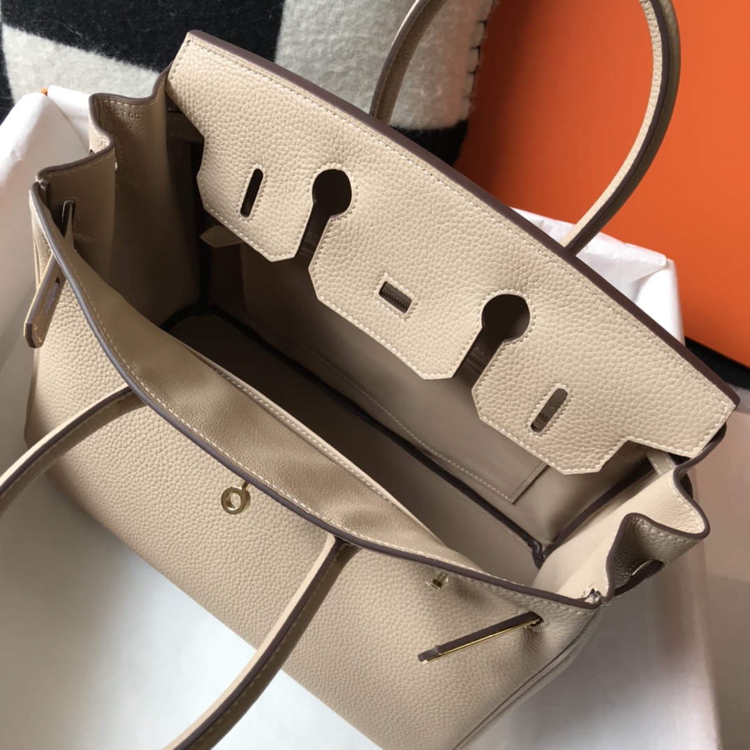 Hermès Bɪʀᴋɪɴ Trench coat grey platinum bag size: 25cm