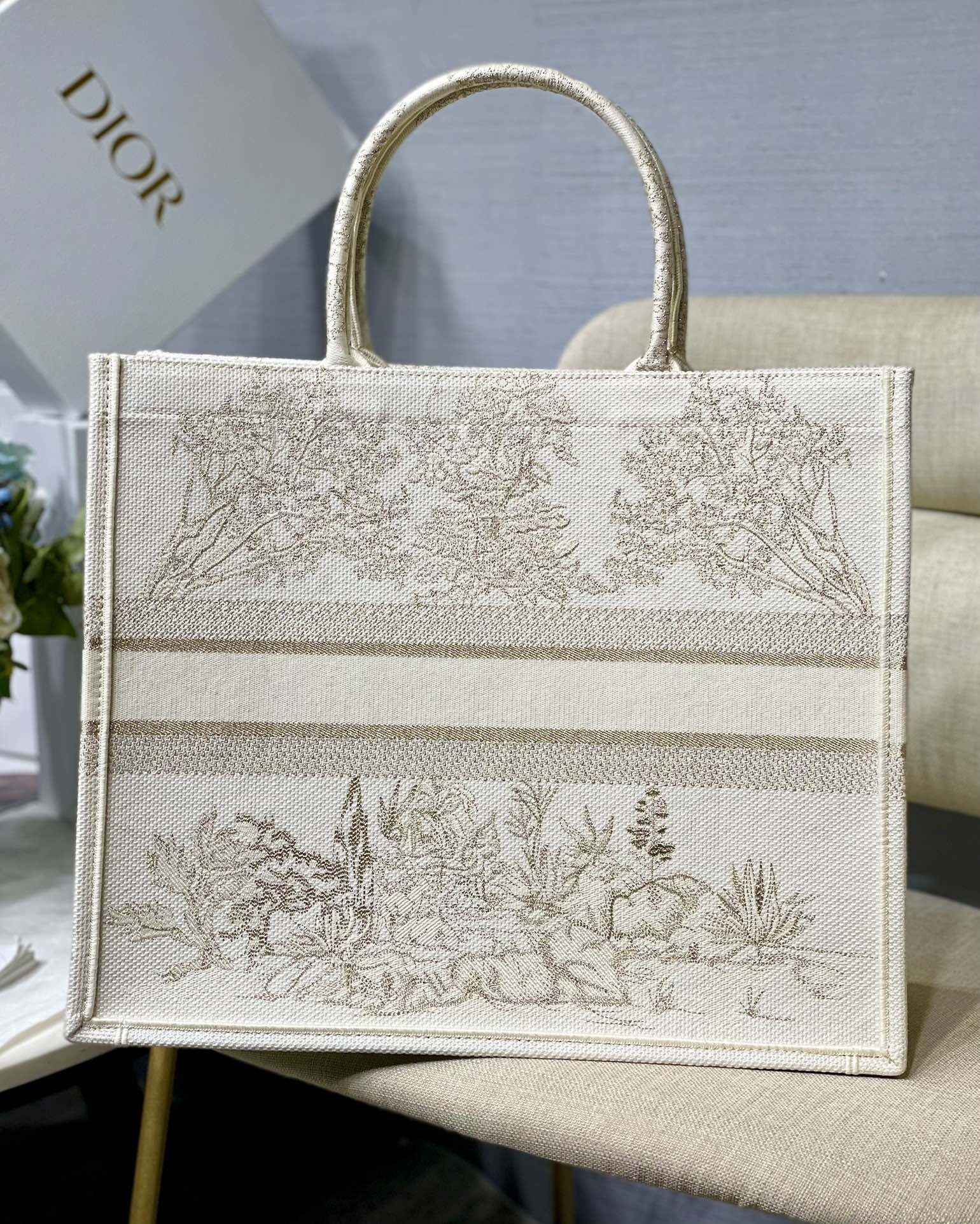 Large Dior Book Tote