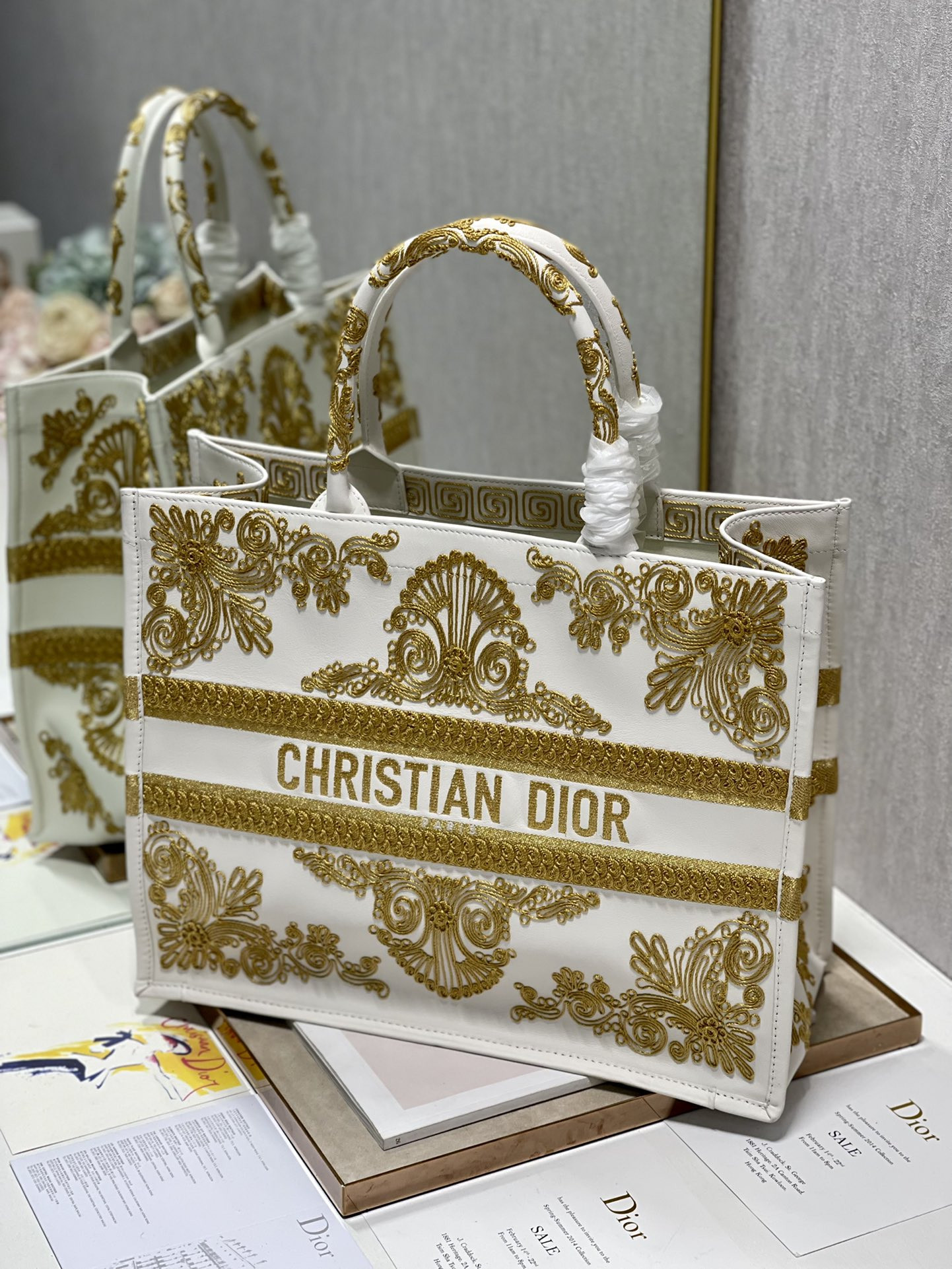 Large Dior Book Tote