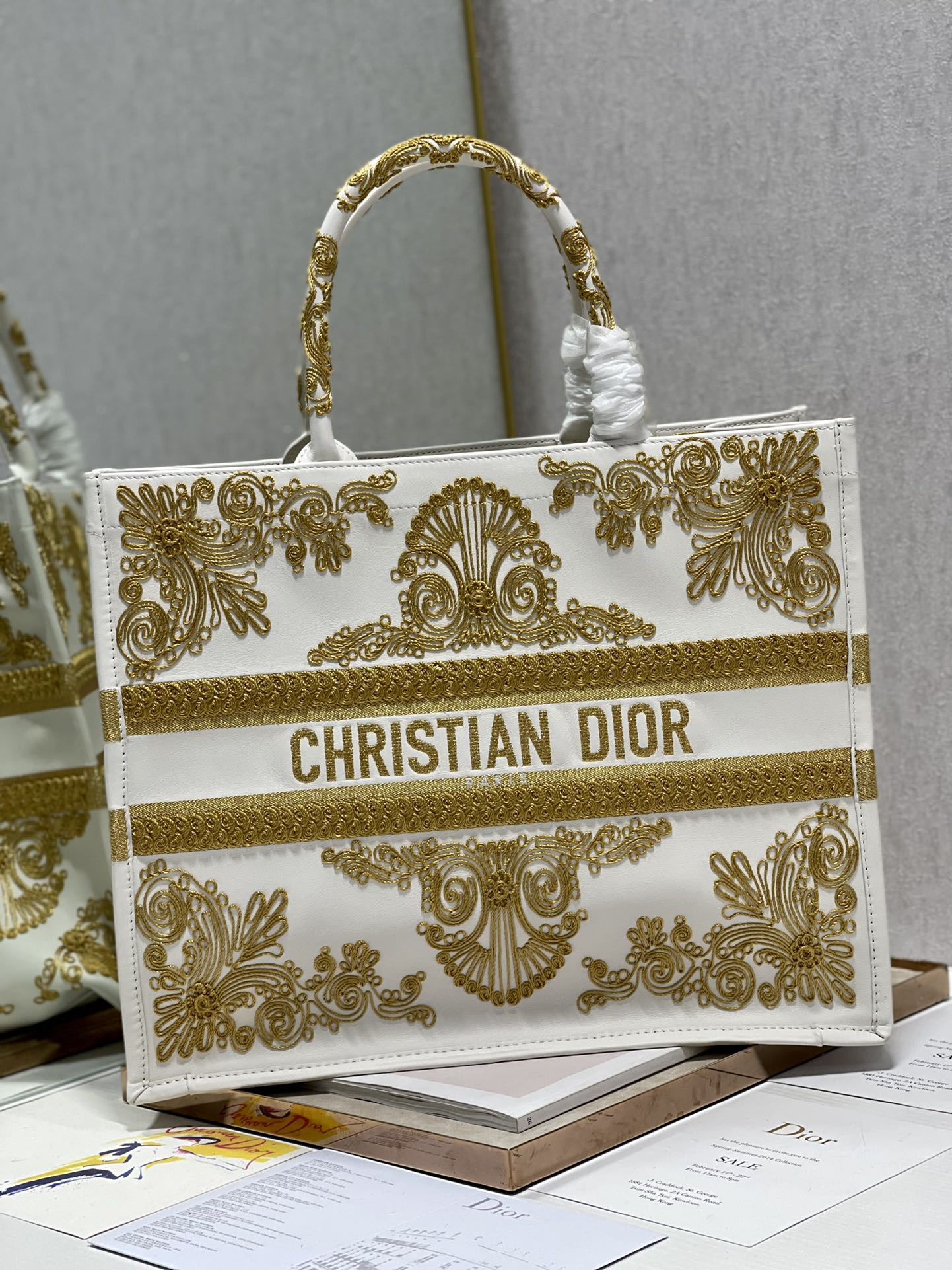 Large Dior Book Tote