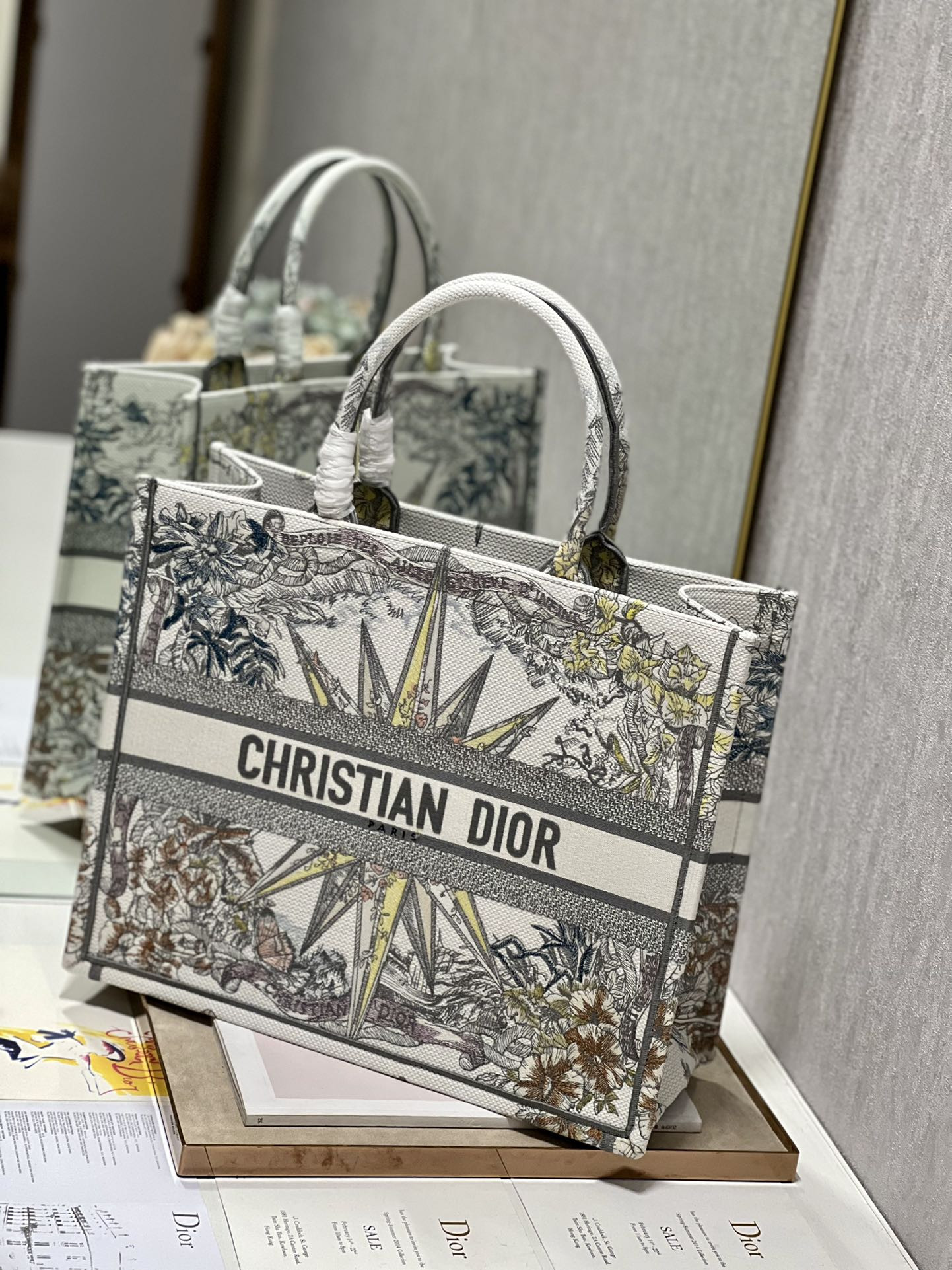 Large Dior Book Tote