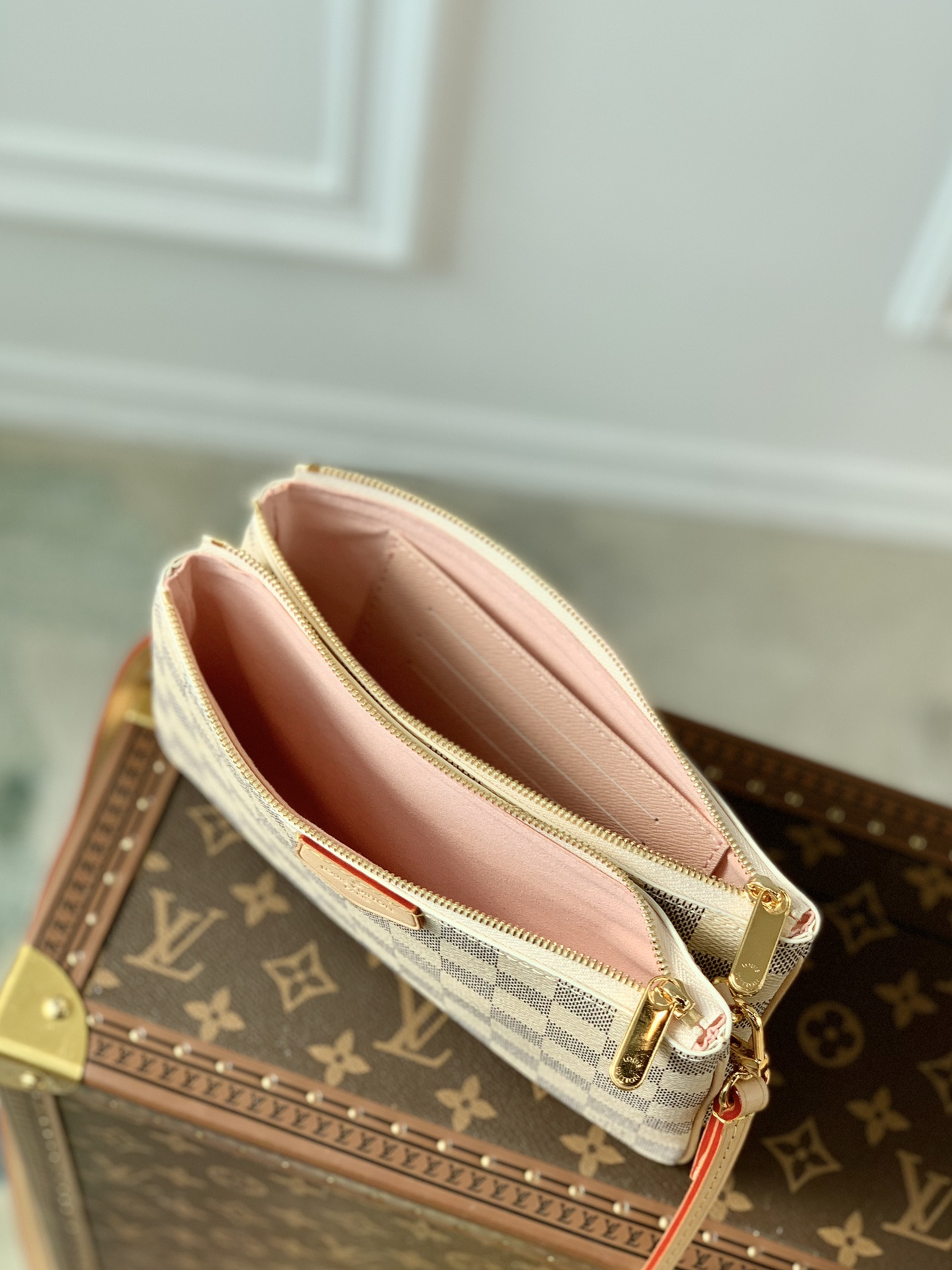 Lv Double Zip Bag