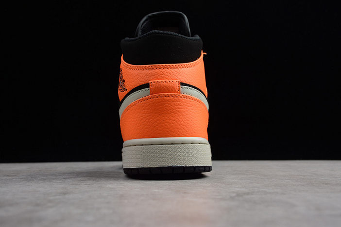 Air Jordan 1 Mid Black Orange 554724-062