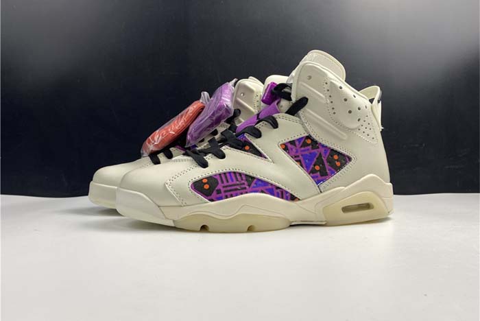 Air Jordan 6 Retro Quai 54 Sail Black CZ4152-101