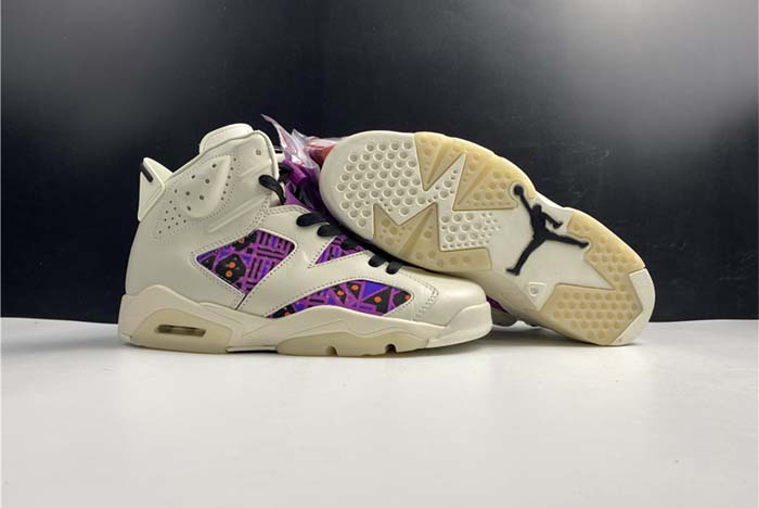 Air Jordan 6 Retro Quai 54 Sail Black CZ4152-101