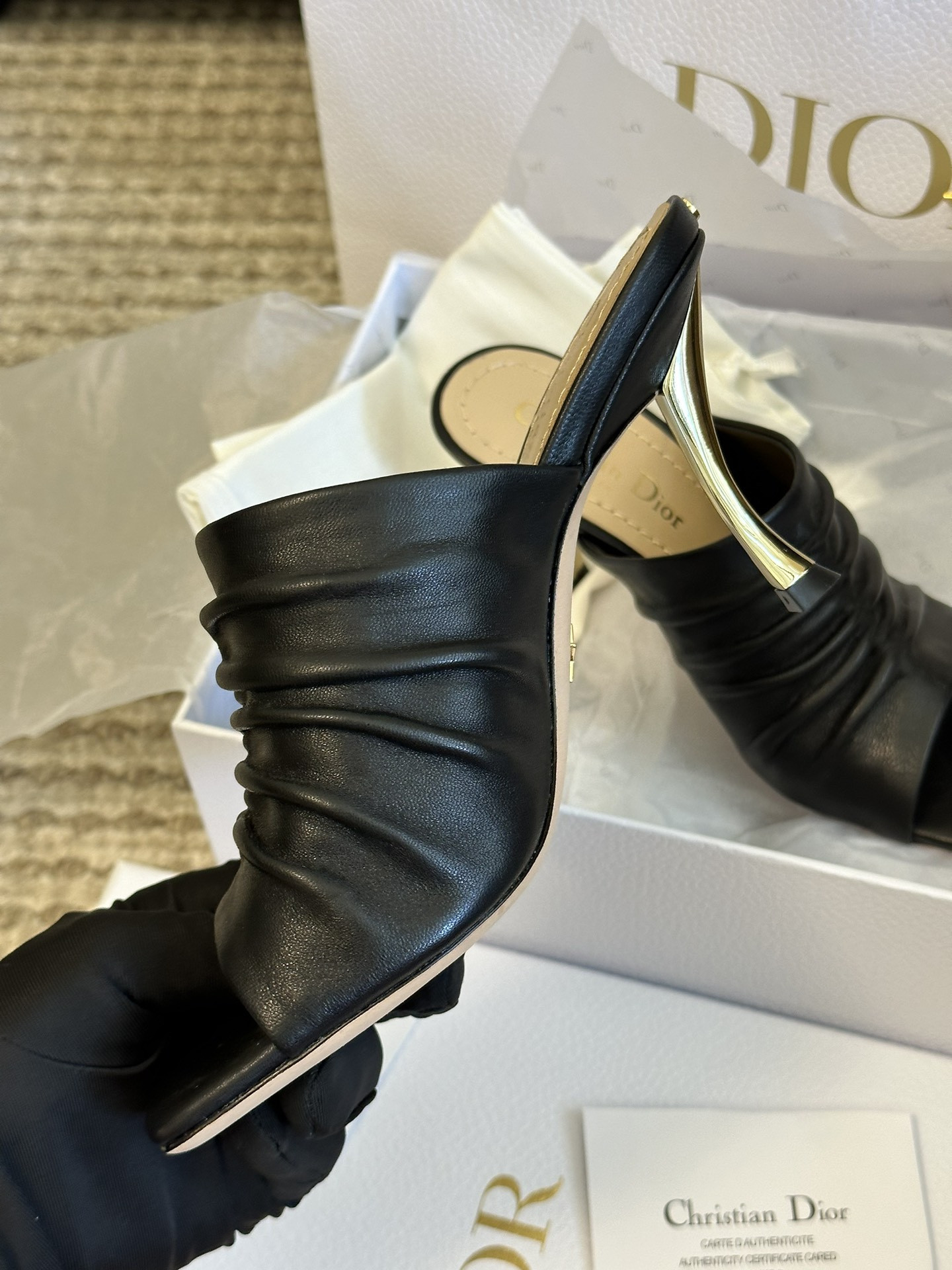 Dior Open Toe Pumps Slippers
