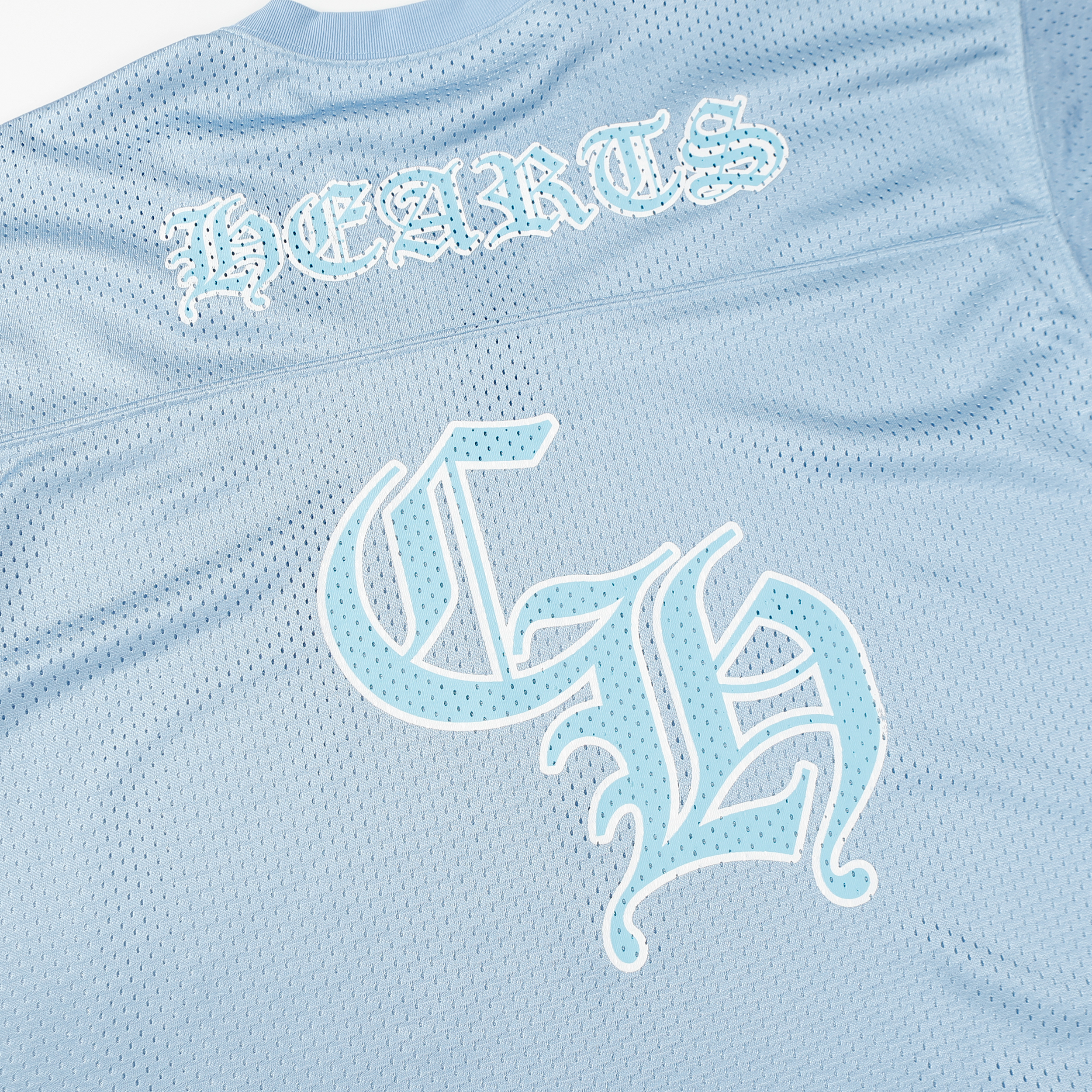 Ch*0me He**ts ice hockey collection silver-plated floral sleeve long sleeve t-shirt - unisex light blue