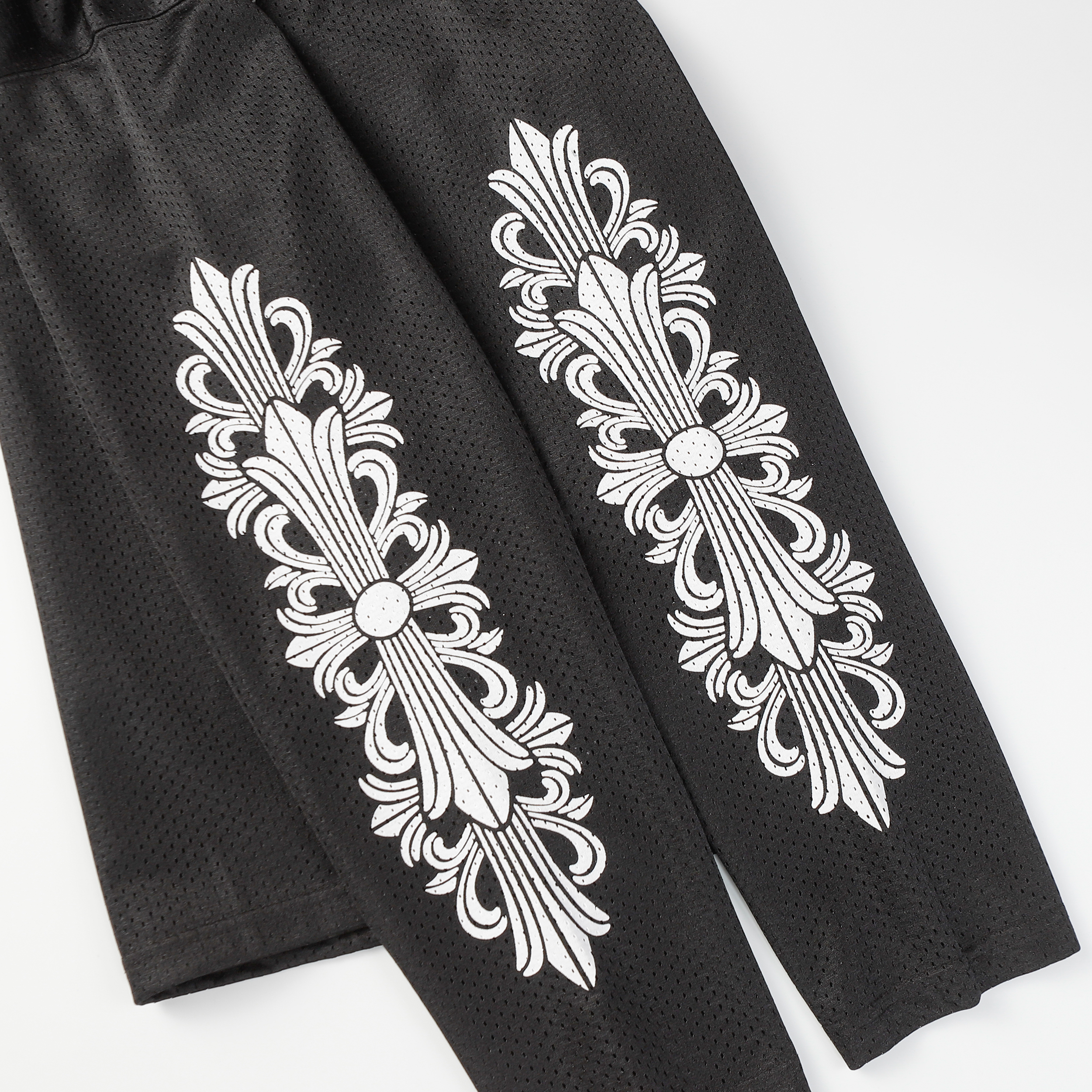 Ch*0me He**ts ice hockey collection silver-plated floral sleeve long sleeve t-shirt - unisex black