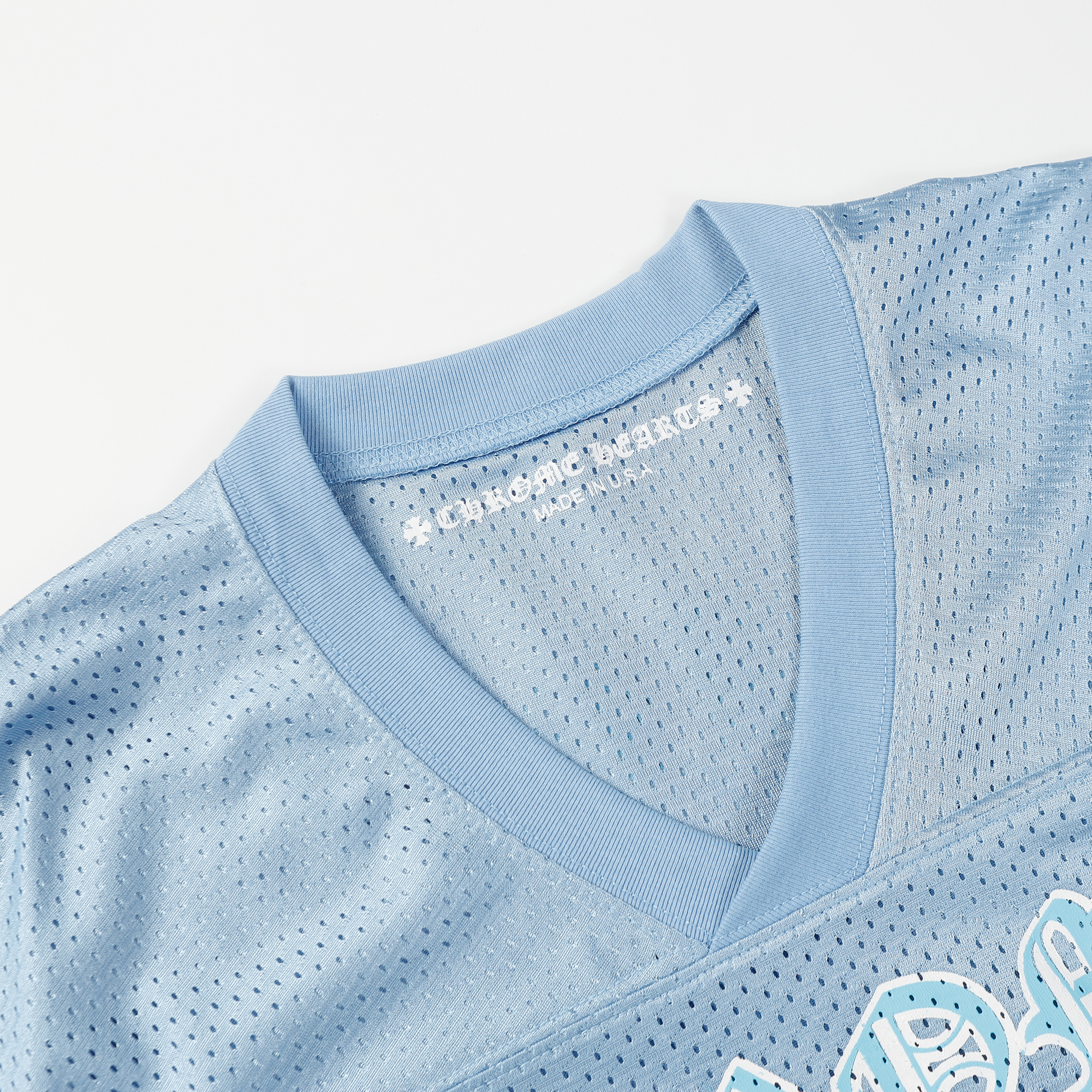 Ch*0me He**ts ice hockey collection silver-plated floral sleeve long sleeve t-shirt - unisex light blue