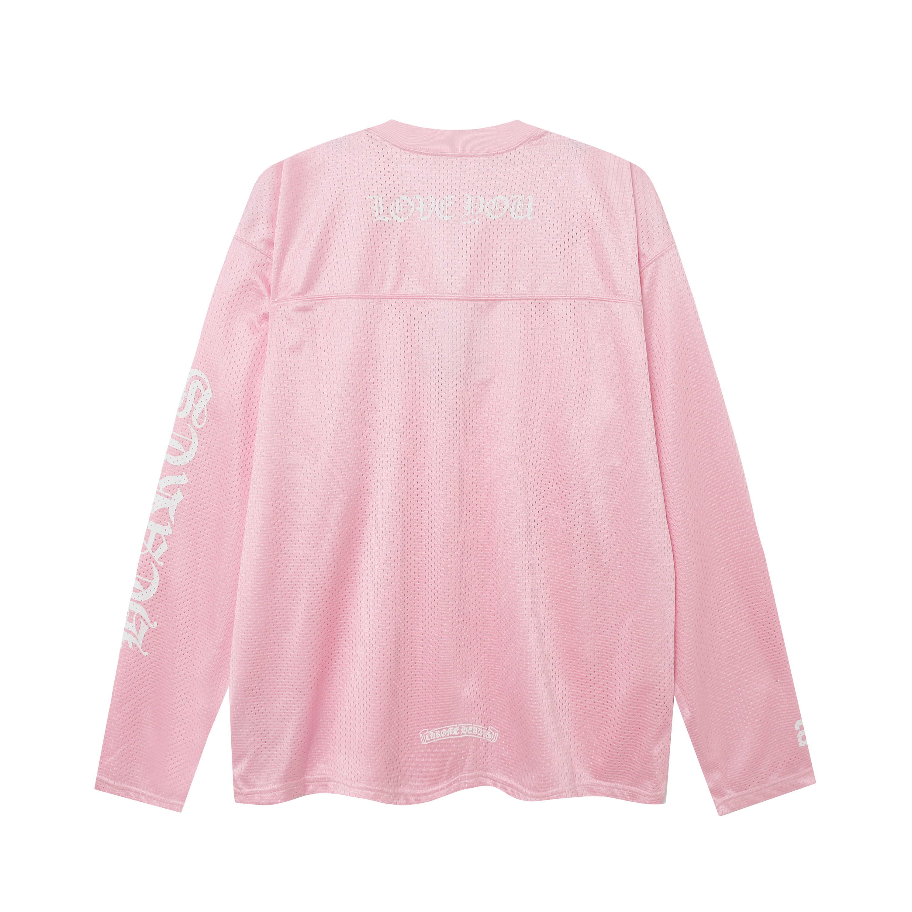 Ch*0me He**ts ice hockey collection silver-plated floral sleeve long sleeve t-shirt - unisex pink